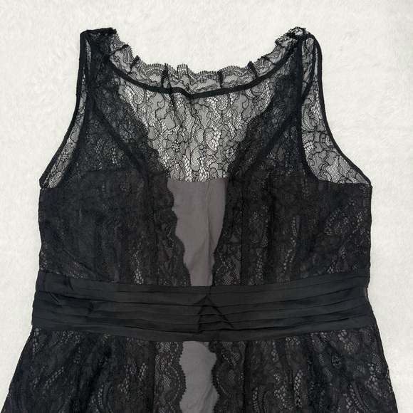 Anthropologie Moulinette Soeurs Shadow Canopy Grey and Black Lace Dress - Picture 4 of 5